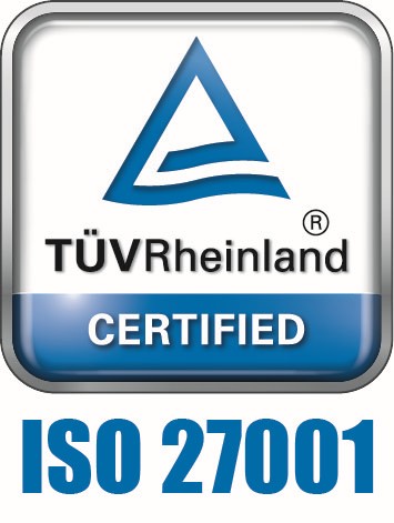 TÜV ISO27001 certified